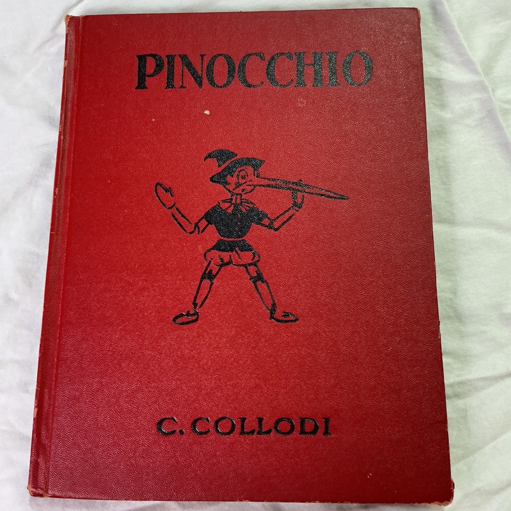Vintage 1940 Pinocchio C Collodi Platt & Munk HC Tony Sarg Illustrated Book